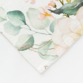 Rose Blumengartenmuster Fleecedecke (Ecke)