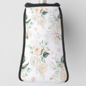 Rose Blumengartenmuster Golf Headcover (Rotieren 90)