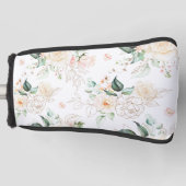 Rose Blumengartenmuster Golf Headcover (Vorderseite)