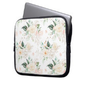 Rose Blumengartenmuster Laptopschutzhülle (Vorderseite Links)
