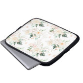Rose Blumengartenmuster Laptopschutzhülle (Vorne Knopf)