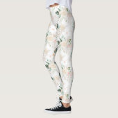 Rose Blumengartenmuster Leggings (Links)