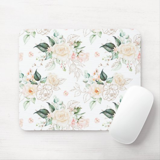 Rose Blumengartenmuster Mousepad (Mit Mouse)