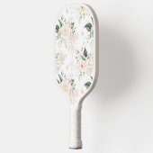 Rose Blumengartenmuster Pickleball Schläger (Links)