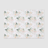 Rose Blumengartenmuster Seidenpapier (Vorderseite)