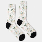 Rose Blumengartenmuster Socken (Rechts)