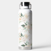 Rose Blumengartenmuster Trinkflasche (Rückseite)