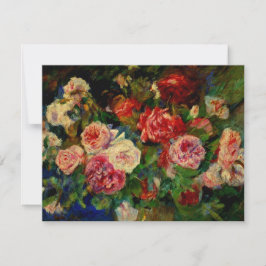 Rose, Blumengemälde von Pierre-Auguste Renoir Karte