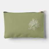 Rose Blumenkohl Individuelle Name Zubehörtasche (Rückseite)