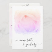 *~* Rose Blumenkohl-UAWG - QR AR8 Einladung (Vorne/Hinten)