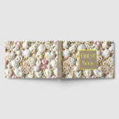 Rose Blumenmuster Blume Gold Rosa Folie Gästebuch (Voll)