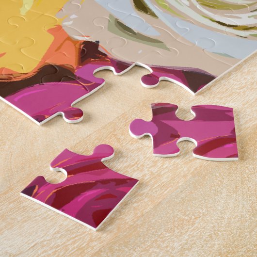 Rose Blumenmuster Puzzle (Seite)