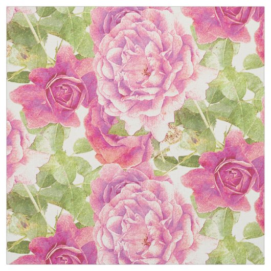 Rose Blumenrosa Stoff (Muster)
