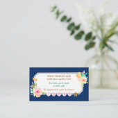 Rose Blumenstrauß Friseur Salon Loyalität Karte (Stehend Vorderseite)