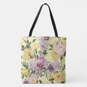Rose Blumenteppich Tasche