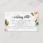 Rose Blumenwünsche zum Hochzeitsfest Begleitkarte (Vorderseite)