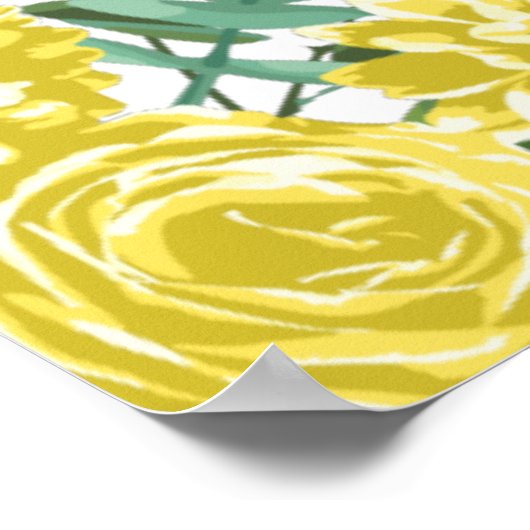 Rose Blumenzwiebeln Poster (Ecke)