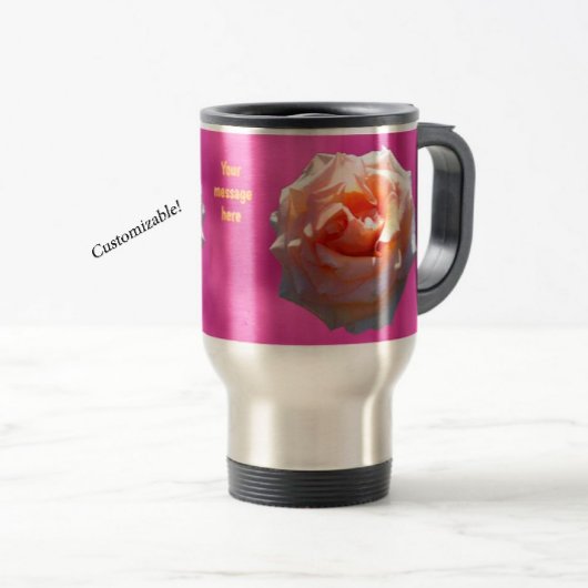 Rose Blush Anpassbar Reisebecher