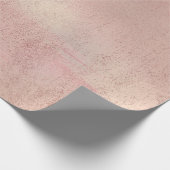 Rose Blush Foxier Skin Gold Beauty Makeuty Stylist Geschenkpapier (Ecke)