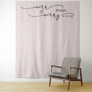 Rose Blush - Hintergrund für Hochzeiten Wandteppich