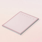 Rose Blush | Ihr Name Notizblock