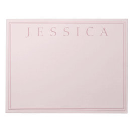 Rose Blush | Ihr Name Notizblock