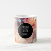 Rose Blush Peach Orange Bloral Kaffeetasse (Mittel)
