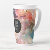Rose Blush Peach Orange Bloral Milchtasse (Rechte Ecke)