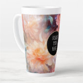 Rose Blush Peach Orange Bloral Milchtasse (Linke Ecke)