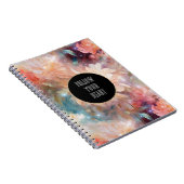 Rose Blush Peach Orange Bloral Notizblock (Rechte Seite)