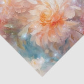 Rose Blush Peach Orange Bloral Seidenpapier (Ausschnitt)