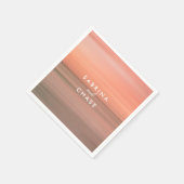 Rose Blush Personalisiert Hochzeit Napkins Serviette (Ecke)