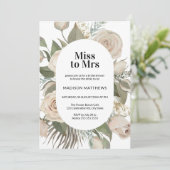 Rose Blush Pink Aquarell Brautparty I Einladung (Stehend Vorderseite)