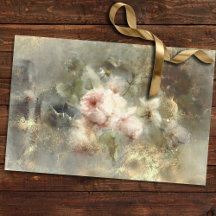 Rose | Blush PInk Grunge Decoupage