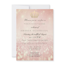 Rose BlushGlitter Crown Royal Glitzer 16. Bridal