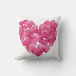 Rose Blütenblatt Herzkissen Kissen