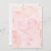 Rose Blütenblume Hochzeit Probe Dinner Einladung (Rückseite)