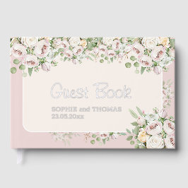 Rose Blütenfarbene Hochzeit Gästebuch