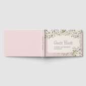 Rose Blütenfarbene Hochzeit Gästebuch (Voll)