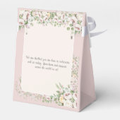 Rose Blütenfarbene Hochzeit Geschenkschachtel (Rückseite)