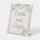 Rose Blütenfarbene Hochzeit Sockelschild (Vorderseite)