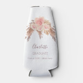 Rose Blütengras Flaschenkühler (Vorderseite)