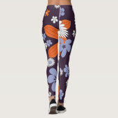 Rose Blütengrün, moderne Leggings Lebensweise (Rückseite)