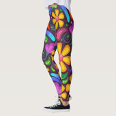 Rose Blütengrün, moderne Leggings Lebensweise (Links)