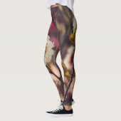 Rose Blütengrün rote Leggings Lebensweise Frauenst (Links)