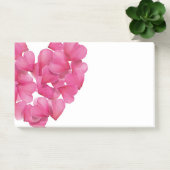 Rose Blütenherzen Kaskade Post-it-Notizblock Post-it Klebezettel (Büro)