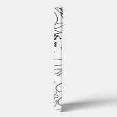 Rose Blütenkunst zeichnend Linienkunst Case-Mate iPhone Hülle (Rückseite / Rechts)