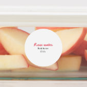 Rose body butter add your text name custom weight etiketten (Befestigt)