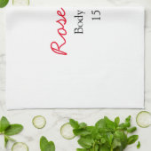 Rose body butter add your text name custom weight geschirrtuch (Gefaltet)