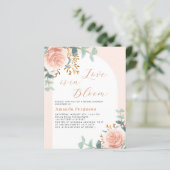 Rose Bogen Liebe in Bloom Bridal Dusche Einladung (Stehend Vorderseite)